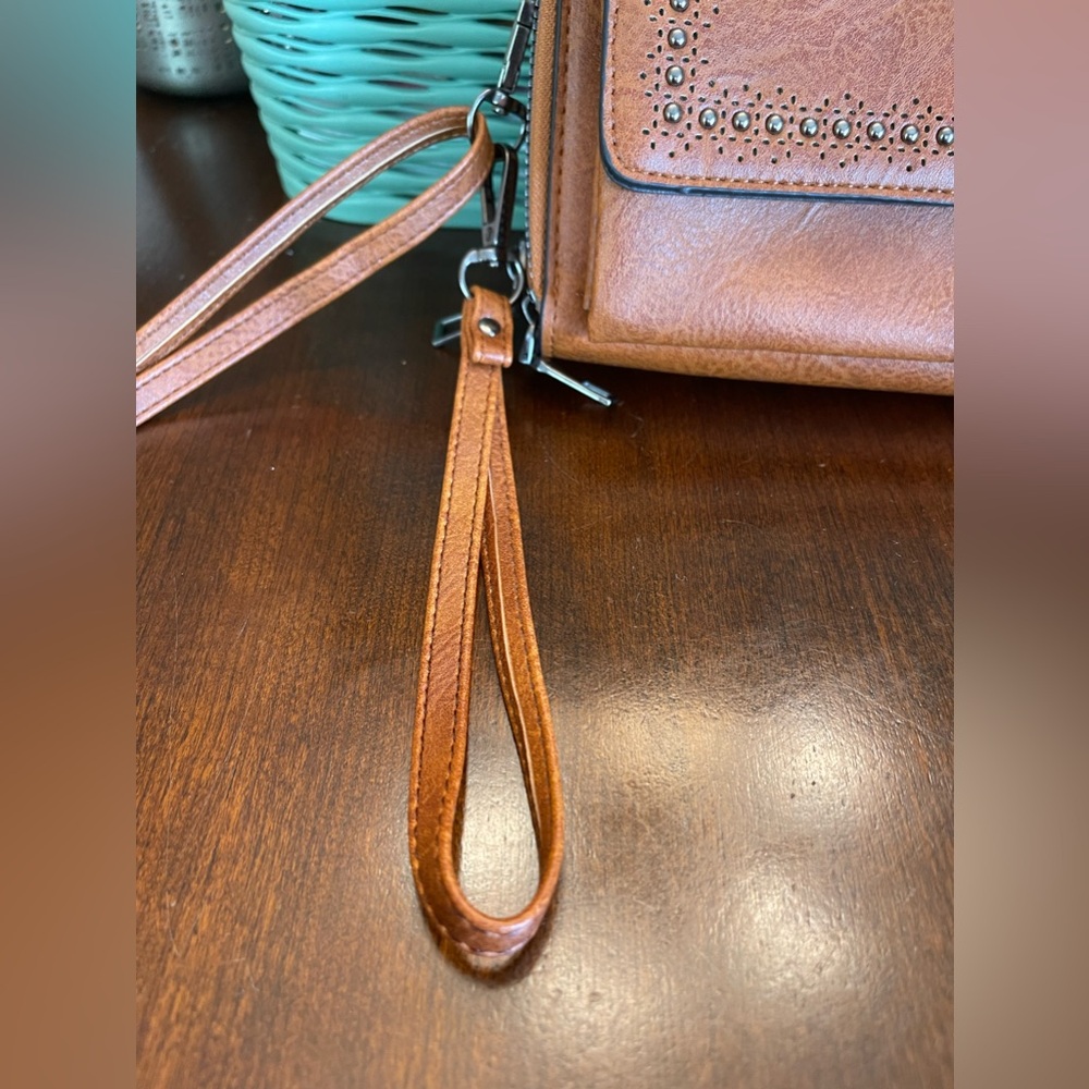 NWOT Faux Leather Crossbody - Picture 12 of 14